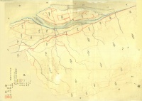 小県郡城下村大字小牧全図(地籍図1890年)